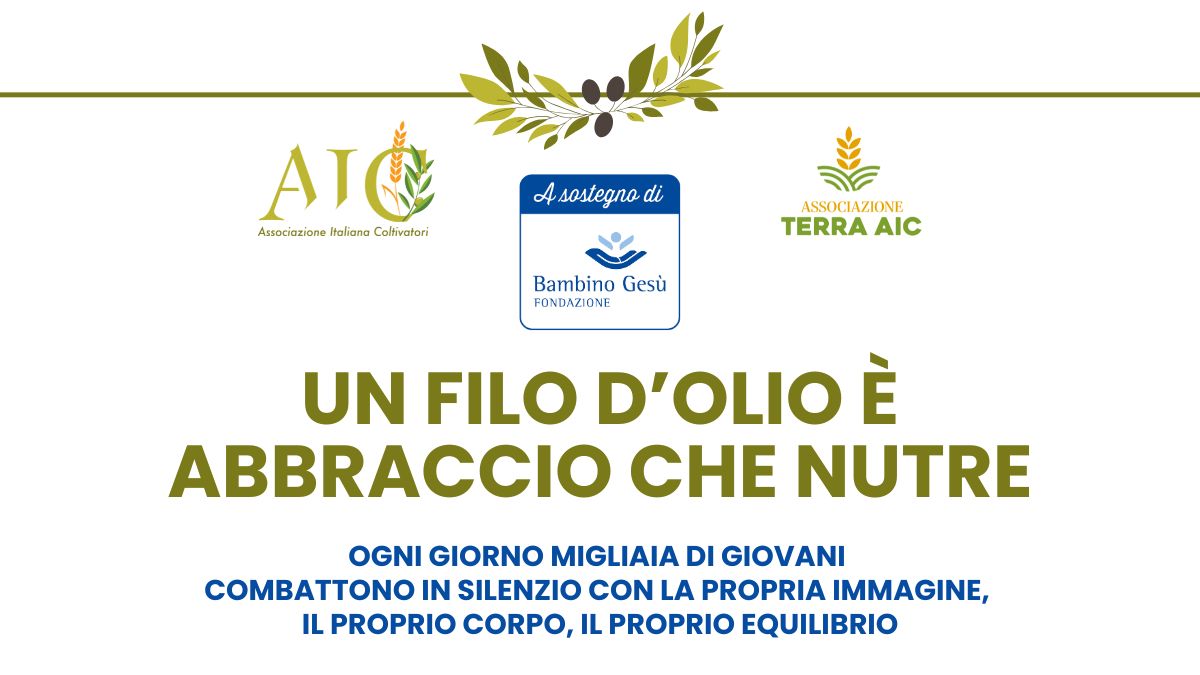 AIC campagna olio EVO Fondazione Bambino Gesù disturbi