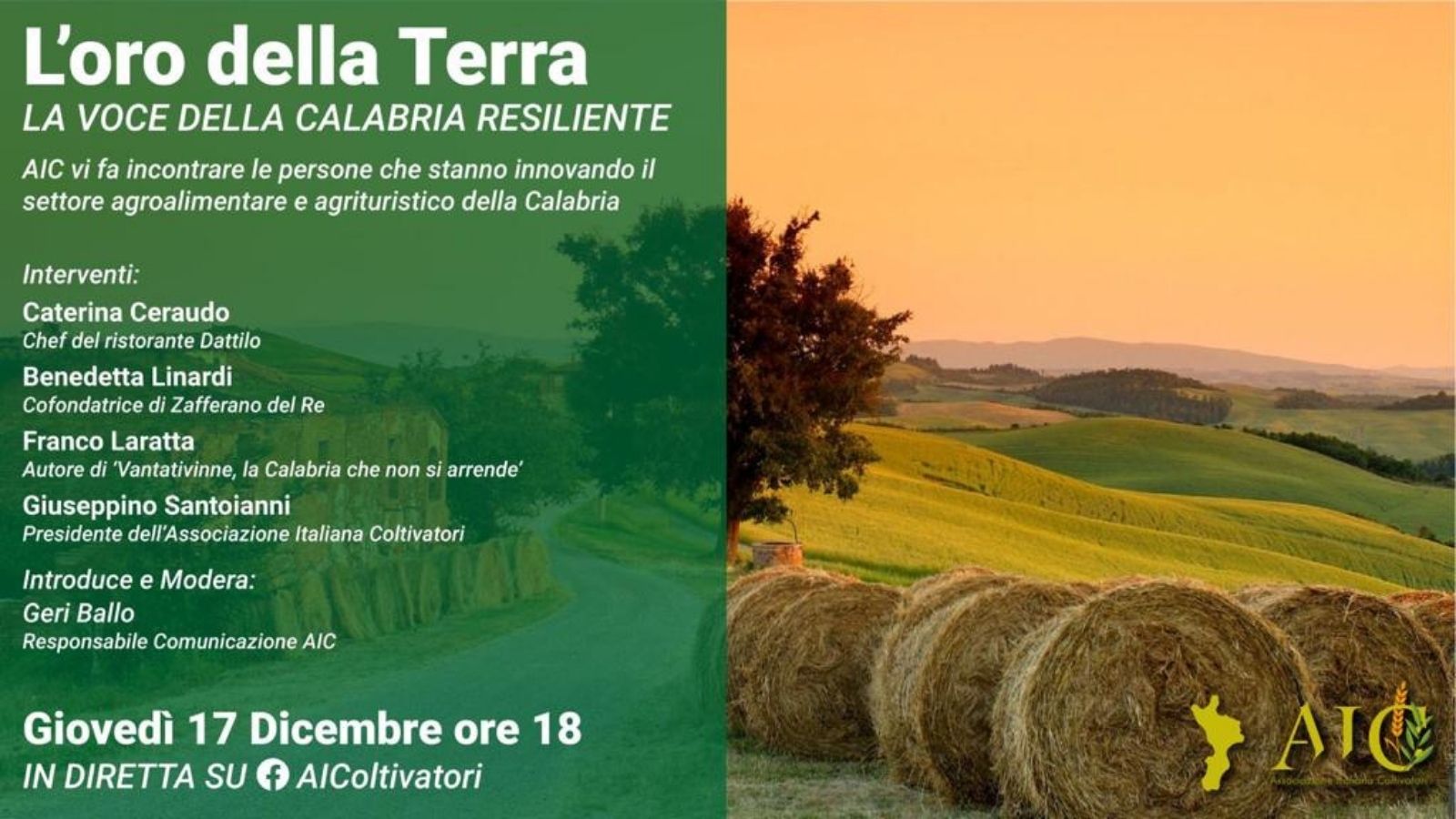 Calabria resiliente imprese agroalimentari giovani webinar