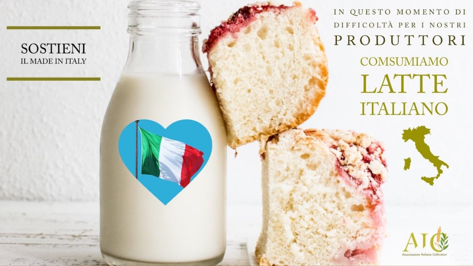 latte italiano bottiglia filiera Made in Italy Covid