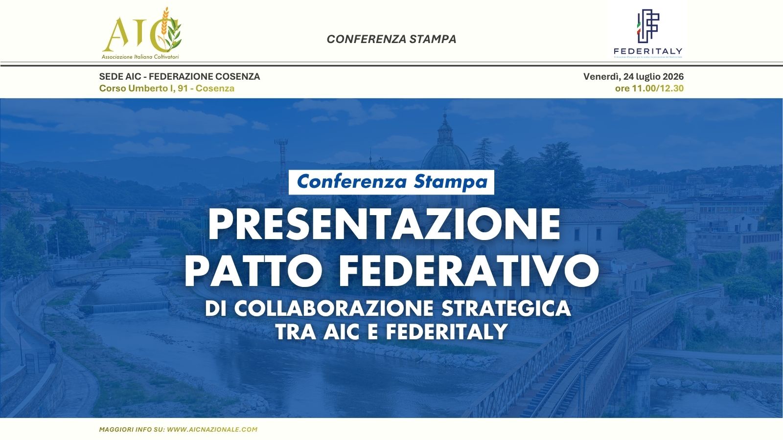 patto federativo AIC Federitaly made in Italy agroalimentare
